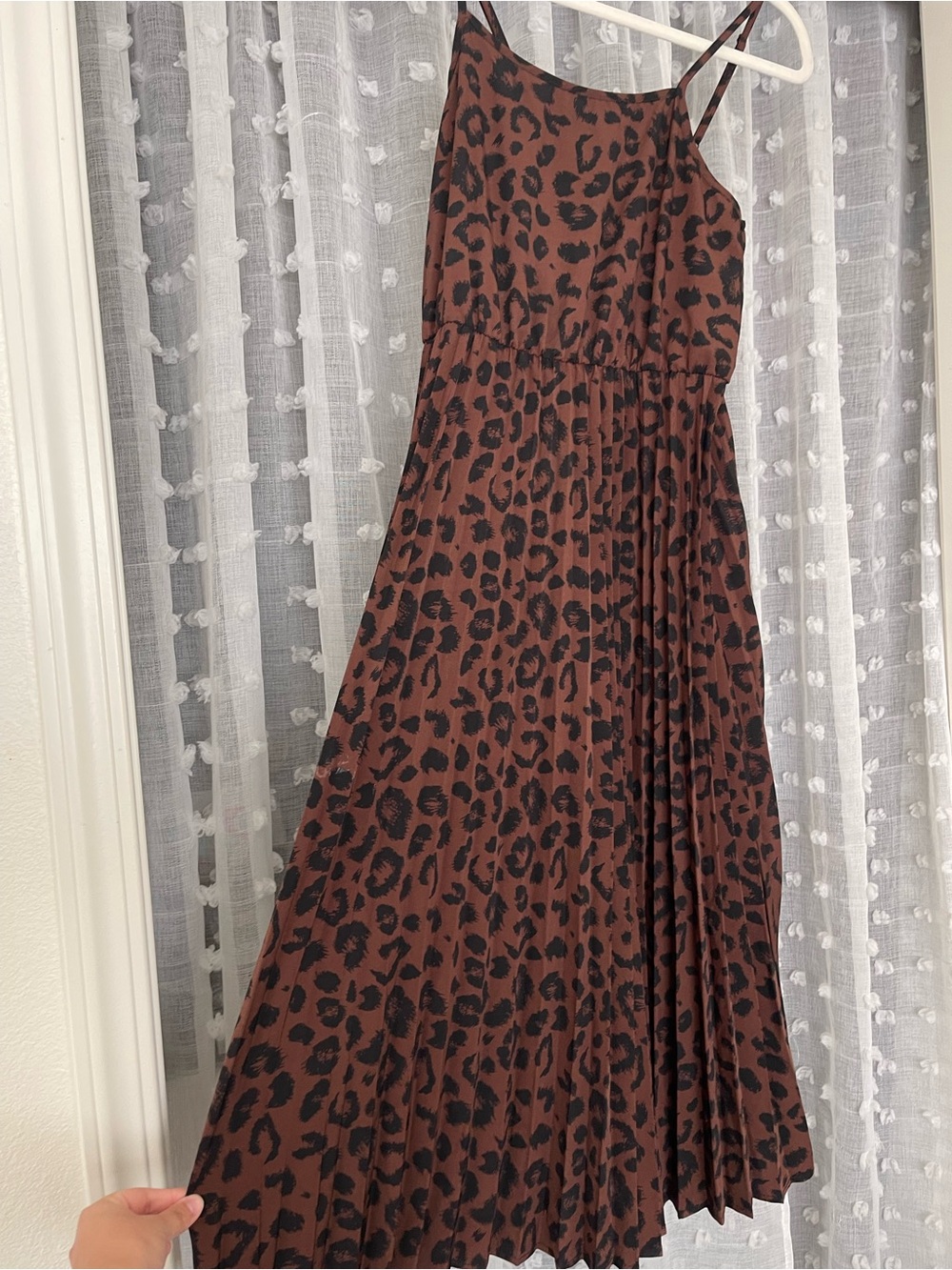 SHEIN Brown & Black Leopard Print Maxi Dress